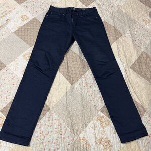 Banana Republic Mens Traveler Pant Navy Blue 32/32 Slim FIt